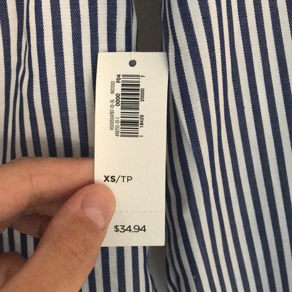 Old Navy Blue and White Striped Tunic - Picture 3 of 3